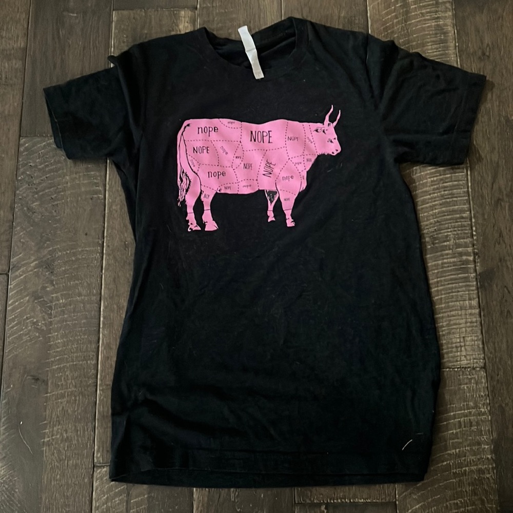 Nope vegan/ vegetarian t shirt design